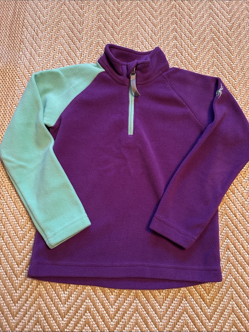 Spyder girls speed fleece quarter zip baselayer 5